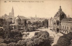 CPA Strasbourg Palate of the Republic and palate of the Rhine