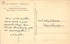 CPA Strasbourg Alsatian Museum Court of the corbel