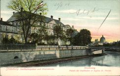 CPA Strasbourg Palate of Statthalter and the church St Pierre