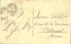 Mont Saint ragen Odile CPA die Nachrichten mit Statue Segens Elsass des Co-Odile hoch