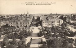 CPA Strasbourg Seen from of the old imperial palate
