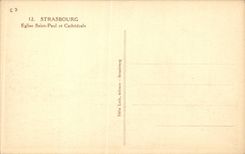 CPA Strasbourg Saint Paul Church and cathedral