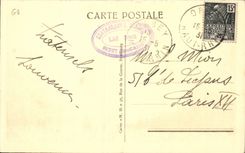 CPA white Lake Seen from of the restaurant