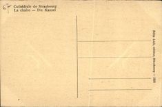 CPA Strasbourg the pulpit