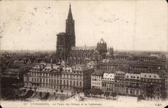 CPA Strasbourg the palate of Rohans and the cathedral