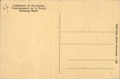 CPA Strasbourg Crowning of the virgin Kronung Maria