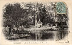 CPA Toulouse L'ile du jardin des Plantes Les passerelles