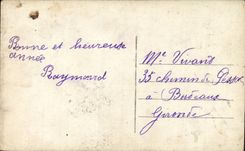 CPA Phantasie-Kind-Jungen-gluckliches neues Jahr-Hufeisen