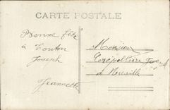 CPA Phantasie-gluckliches Kind feiert