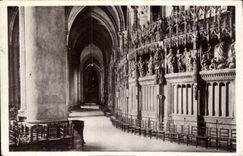Interior Chartres CPA of the cathedral the deambulatoire