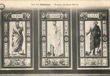 Chartres CPA Cathedral Enamels of St Pierre