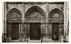 CPA Chartres Cathedral the large gate