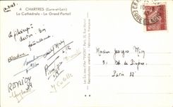 CPA Chartres Cathedral the large gate