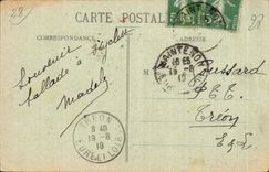 CPA Schloss des Maintenon Eingangs des quadratischen Aufsatzes gesehen vom Haupthof