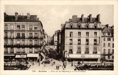 CPA Rennes Place de la Republique et rue d'Orleans