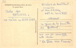 CPA Angerville Bailleul the large living room