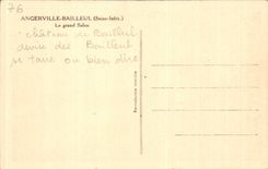 CPA Angerville Bailleul the large living room