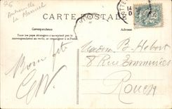 CPA Auberville the Handbook Gate of the castle of Auberville close Veulettes