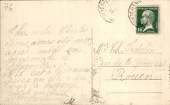 CPA Allouville Bellefosse Celebration of the mass to the oak