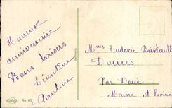 CPA Phantasie-glucklicher Blumengeburtstag