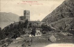 CPA Luchon the tower of Viel Manor house