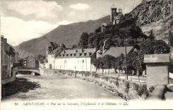 CPA Saint Happy Sight on the Garonne the esplanade and the castle