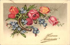 CPA glucklicher Feurs Phantasiegeburtstag