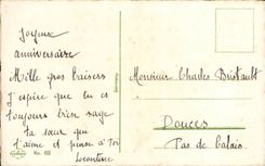 CPA Fantasy Happy Flowers birthday