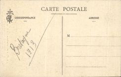 CPA Fantasy In Brittany closed Beds and cradles Folklore Costume