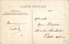 CPA Fantasy In Brittany closed Beds and cradles Folklore Costume