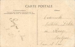 CPA Fantasy In Brittany closed Beds and cradles Folklore Costume