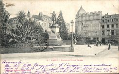 CPA Nancy Statue et place Thiers