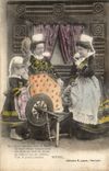 Brittany CPA Folklore Costume Botrel Ropemaking machine