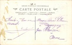 CPA Reims Vieilles houses Places market