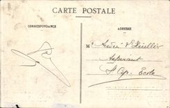 CPA Brittany Folklore the widow presses Militaria Conte war