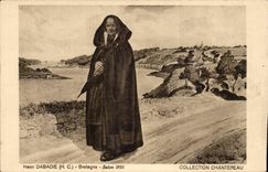 CPA Brittany Folklore Henri Dabadie Living room 1931 Chantereau