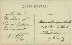 CPA Brittany Folklore Costume In front of the closed bed a beautiful story Ropemaking machine