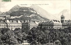 CPA Grenoble the place Victor Hugo and the Bastille
