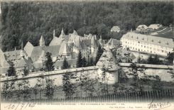 Grosse Chartreuse Gesamtabbildung Dauphine-CPA des Klosters
