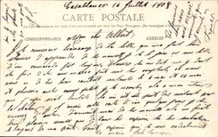 Morocco CPA Passage of the wadi Neffifigh (airship balloon militaria)