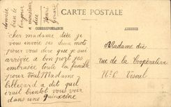 CPA Reims ashes of the fire in the covered way