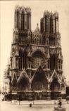 CPA Reims the cathedral before the war