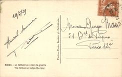 CPA Reims the cathedral before the war