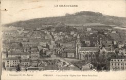 CPA Epernay Vue generale Eglise Saint Pierre Saint Paul