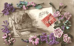 CPA Phantasie-Blumen