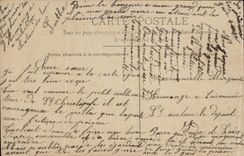 CPA Phantasie Mann Fische 1 April Ostern Ostern