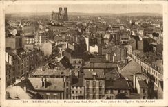 CPA Reims Western Southern Panorama Seen from of the church Saint Andre