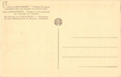 CPA Fort of Douaumont Vestiges of war gather in a casemate and formant museum