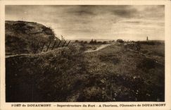 CPA Fort of Douaumont Superstructure of the fort at the horizon the ossuary of Douaumont