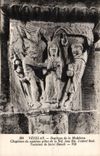 CPA Vezelay Basilica of the Madeleine Capital of the seventh pillar of the nave Temptation of Saint Benoit